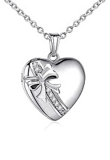 elegant polished butterfly silver baby necklace